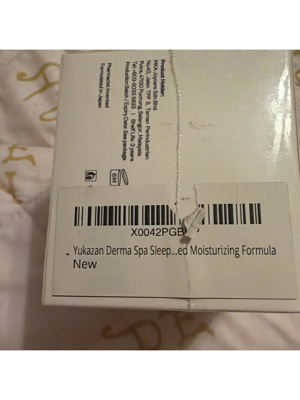 Derma Spa Sleeping Mask 70g - Seaweed Moisturizing Formula Sealed Box